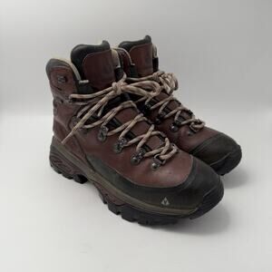 Vasque Womens Size 8 M Eriksson Goretex Burgundy Backpacking Hiking Boots Vibram